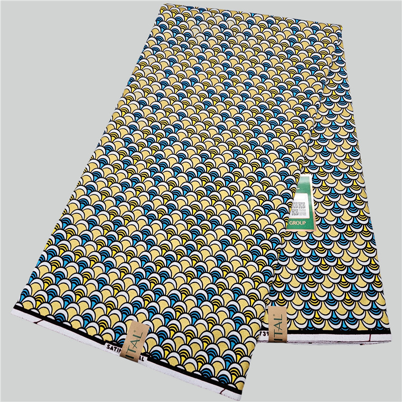قماش أفريقي قطني مطبوع باللوني - مراجعة Sewing Batik Fabric وسعره